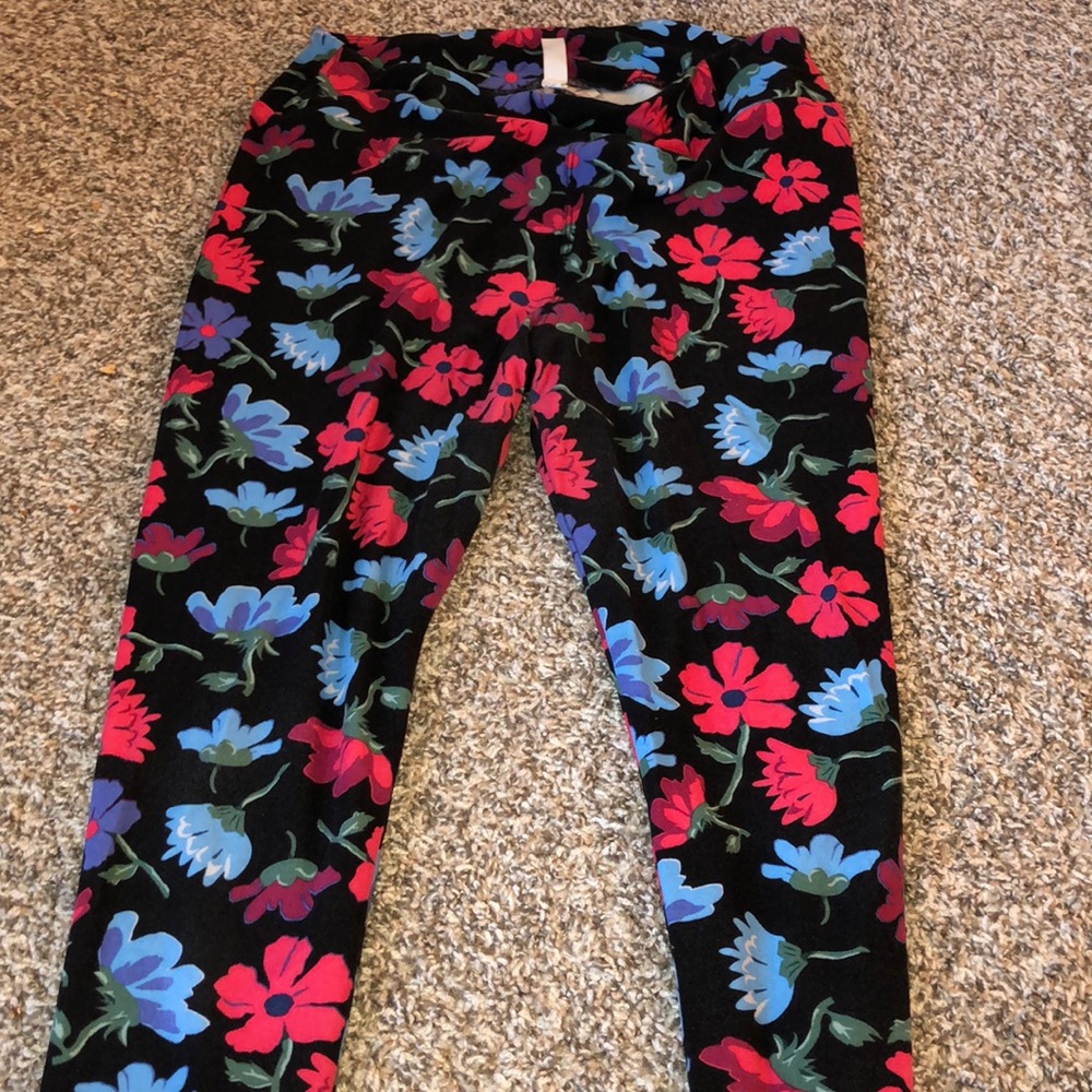 Flower LulaRoe Leggings